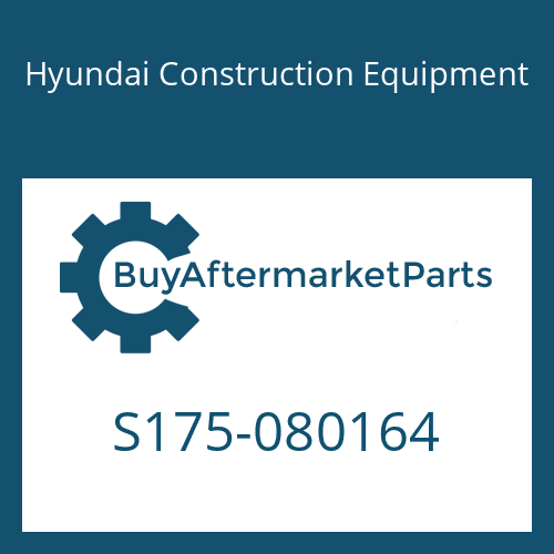 Hyundai Construction Equipment S175-080164 - BOLT-SOCKET