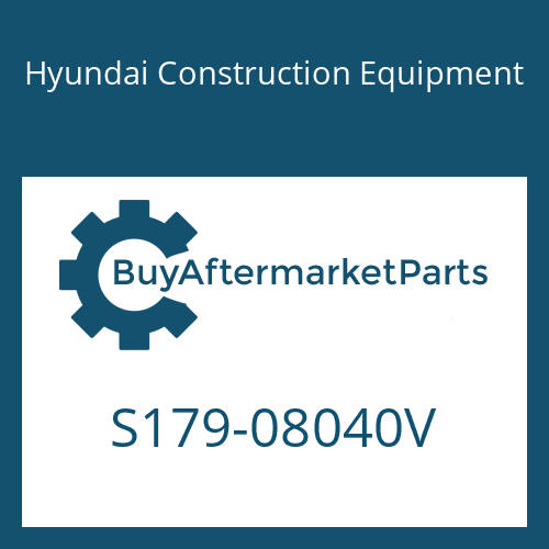 Hyundai Construction Equipment S179-08040V - BOLT-SOCKET