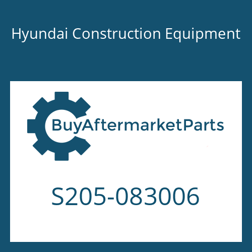 Hyundai Construction Equipment S205-083006 - NUT-HEX for Heavy Equipment