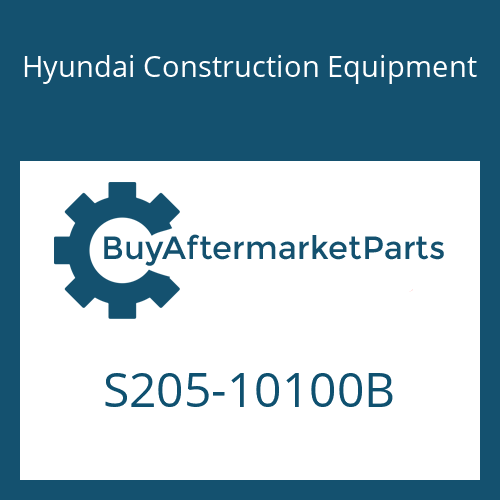 Hyundai Construction Equipment S205-10100B - NUT-HEX