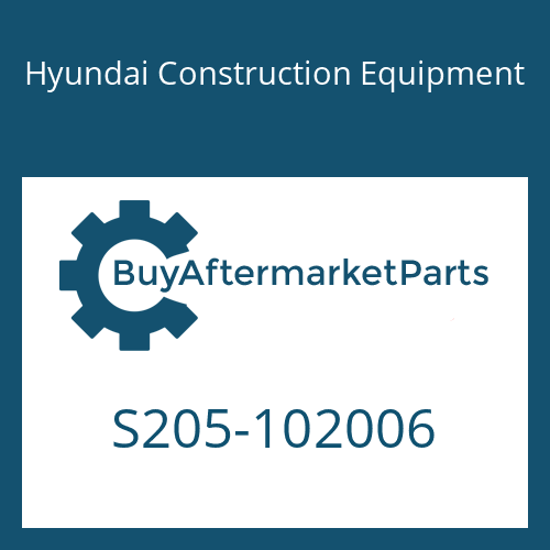 Hyundai Construction Equipment S205-102006 - NUT-HEX