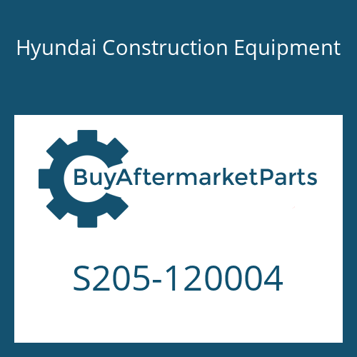 Hyundai Construction Equipment S205-120004 - NUT-HEX