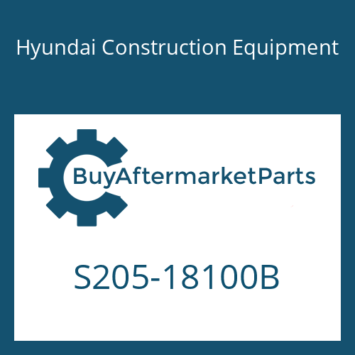 Hyundai Construction Equipment S205-18100B - NUT-HEX