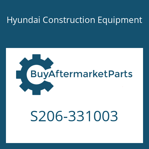 Hyundai Construction Equipment S206-331003 - NUT-HEX for Heavy Equipment