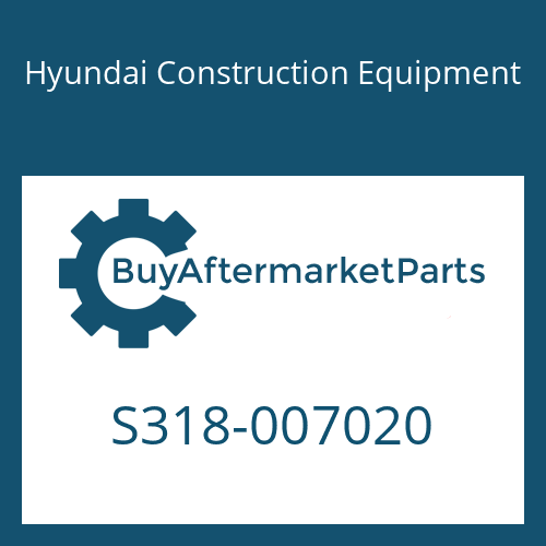 Hyundai Construction Equipment S318-007020 - BOSS-TAPPED