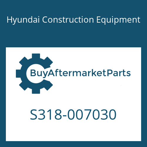 Hyundai Construction Equipment S318-007030 - BOSS-TAPPED