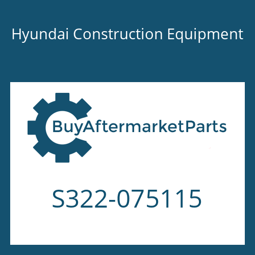 Hyundai Construction Equipment S322-075115 - STOPPER-PIN for Heavy Equipment