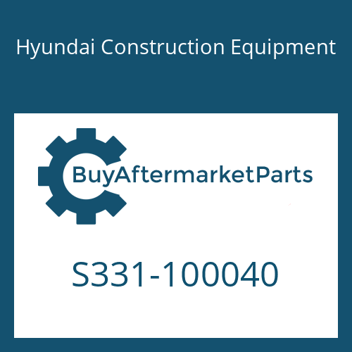 Hyundai Construction Equipment S331-100040 - BOSS