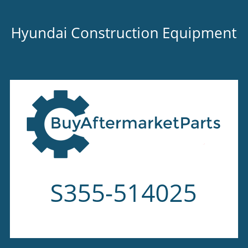 Hyundai Construction Equipment S355-514025 - PLATE-TAPPED,1 HOLE