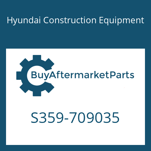 Hyundai Construction Equipment S359-709035 - PLATE-TAPPED,1 HOLE