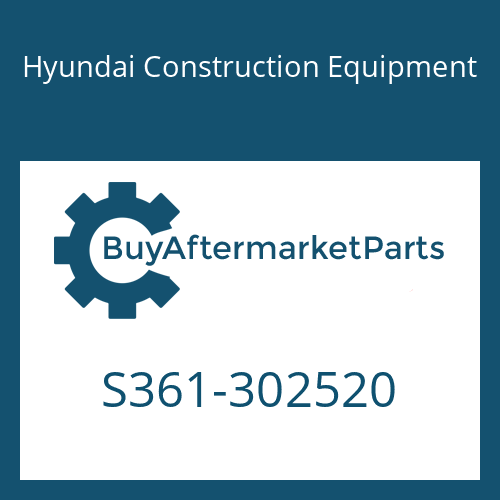 Hyundai Construction Equipment S361-302520 - PLATE-TAPPED