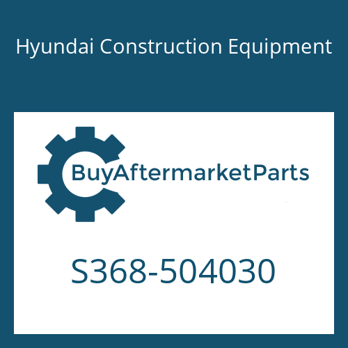 Hyundai Construction Equipment S368-504030 - PLATE-TAPPED,2 HOLE