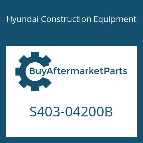 Hyundai Construction Equipment S403-04200B - WASHER-PLAIN