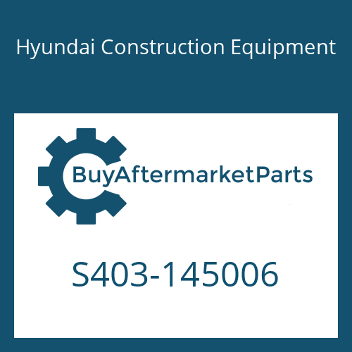 Hyundai Construction Equipment S403-145006 - WASHER-PLAIN