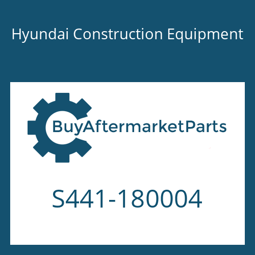 Hyundai Construction Equipment S441-180004 - WASHER-HARDEN