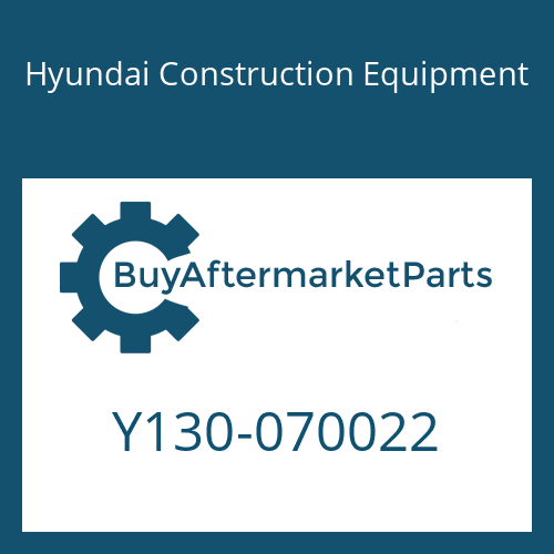 Hyundai Construction Equipment Y130-070022 - WIPER-DUST