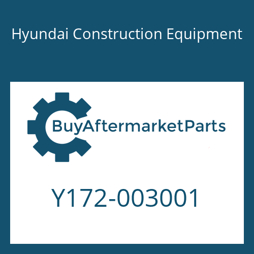 Hyundai Construction Equipment Y172-003001 - O-RING