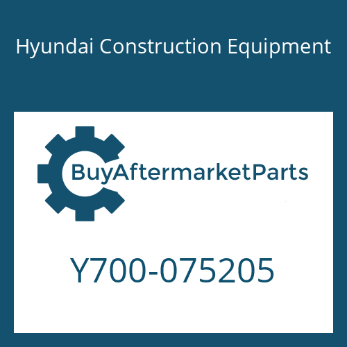 Hyundai Construction Equipment Y700-075205 - SEAL-DUST