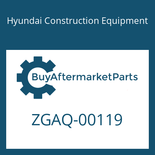 Hyundai Construction Equipment ZGAQ-00119 - WASHER