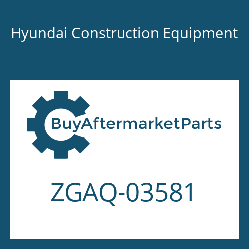 Hyundai Construction Equipment ZGAQ-03581 - PLUG-SCREW