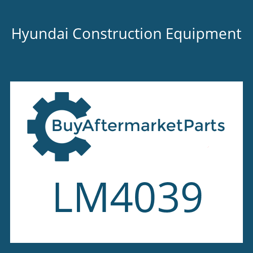 Hyundai Construction Equipment LM4039 - Bolt-Hex