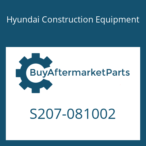 Hyundai Construction Equipment S207-081002 - NUT-HEX for Heavy Equipment