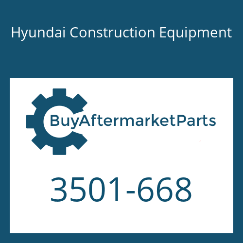 Hyundai Construction Equipment 3501-668 - HOUSING for Heavy Equipment