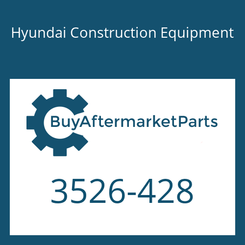 Hyundai Construction Equipment 3526-428 - CAP for Heavy Equipment