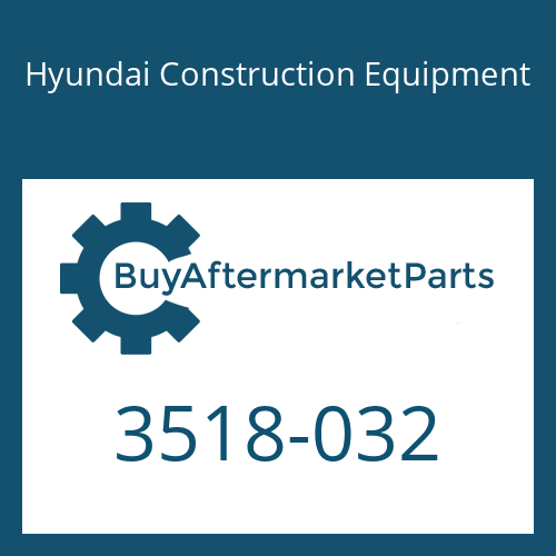 Hyundai Construction Equipment 3518-032 - Orifice