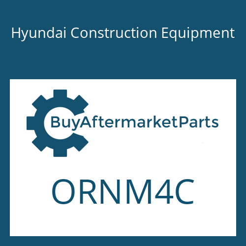 Hyundai Construction Equipment ORNM4C - Nut