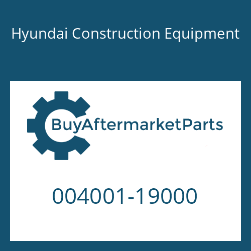 Hyundai Construction Equipment 004001-19000 - Cap-Union