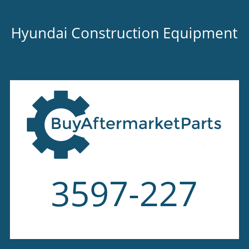 Hyundai Construction Equipment 3597-227 - Spacer