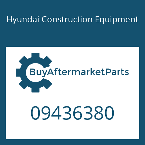 Hyundai Construction Equipment 09436380 - SCREW-LOCKING