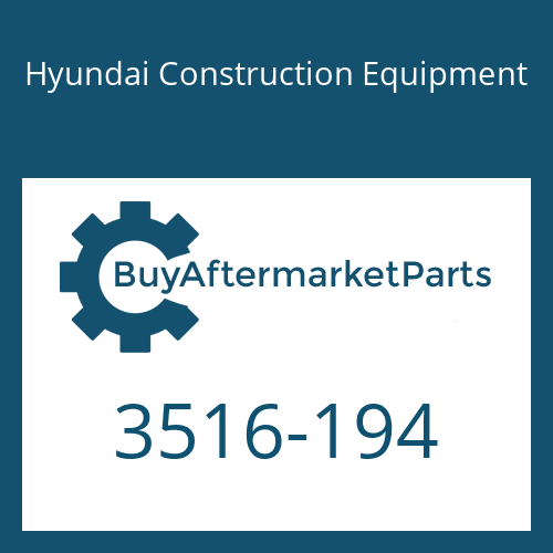 Hyundai Construction Equipment 3516-194 - SLEEVE