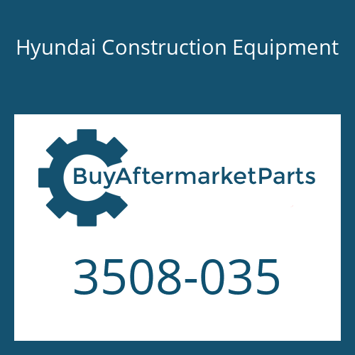 Hyundai Construction Equipment 3508-035 - MANIFOLD for Heavy Equipment
