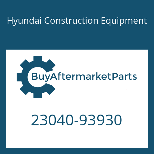 Hyundai Construction Equipment 23040-93930 - Ring Set-Piston for Heavy Equipment