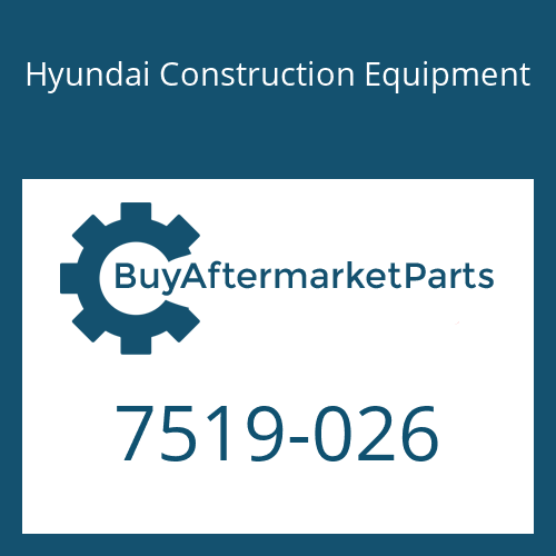Hyundai Construction Equipment 7519-026 - Holder Assy 1