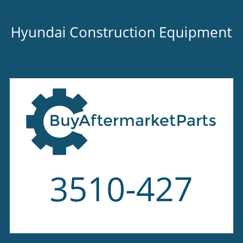 Hyundai Construction Equipment 3510-427 - PLUNGER ASSY