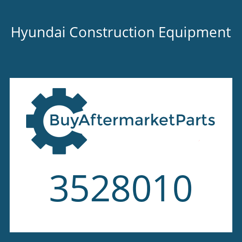Hyundai Construction Equipment 3528010 - Connection for Heavy Equipment