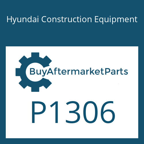 Hyundai Construction Equipment P1306 - WASHER-PLAIN