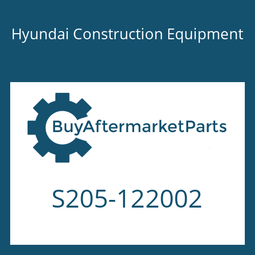 Hyundai Construction Equipment S205-122002 - NUT-HEX