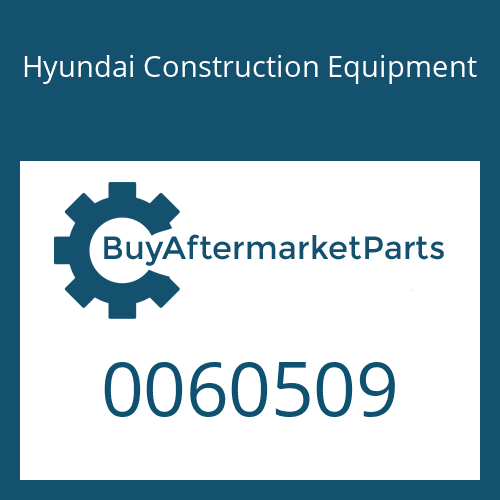 Hyundai Construction Equipment 0060509 - PIN-JOINT