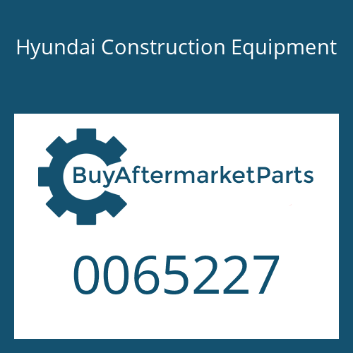 Hyundai Construction Equipment 0065227 - PLUG
