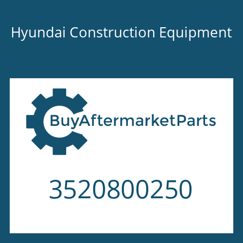 Hyundai Construction Equipment 3520800250 - Carrier No.3 for Heavy Equipment