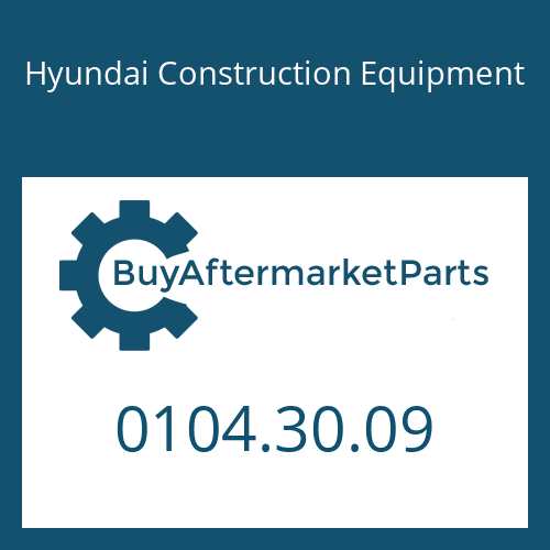 Hyundai Construction Equipment 0104.30.09 - Screw-Cap