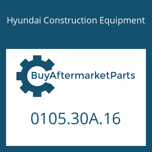 Hyundai Construction Equipment 0105.30A.16 - SCREW-CAP