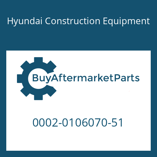 Hyundai Construction Equipment 0002-0106070-51 - H/SOCKET BOLT for Heavy Equipment