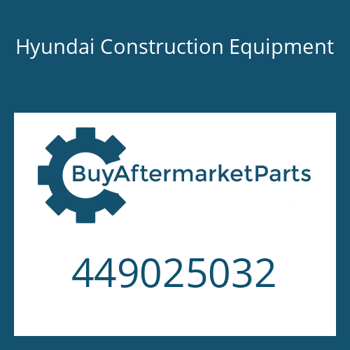 Hyundai Construction Equipment 449025032 - Pin-Self Locking