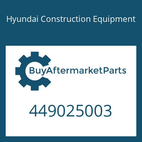 Hyundai Construction Equipment 449025003 - PIN-COTTER