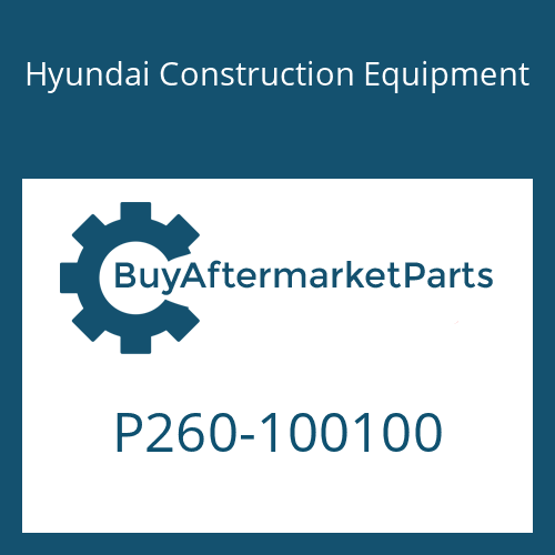 Hyundai Construction Equipment P260-100100 - PLUG-SQUARE